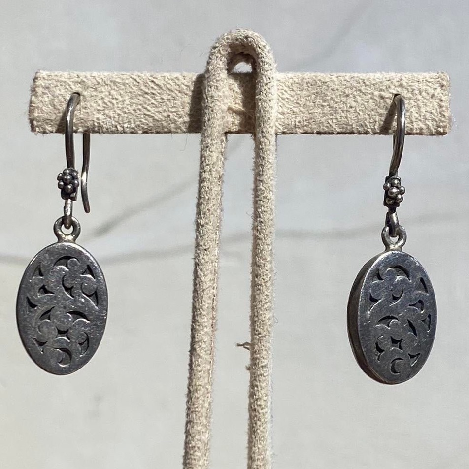 Vintage Lois Hill Sterling Silver Dangle Earrings